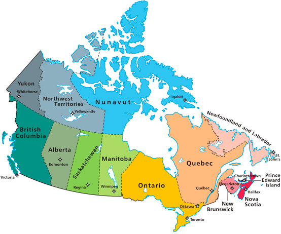 Canada Political Map